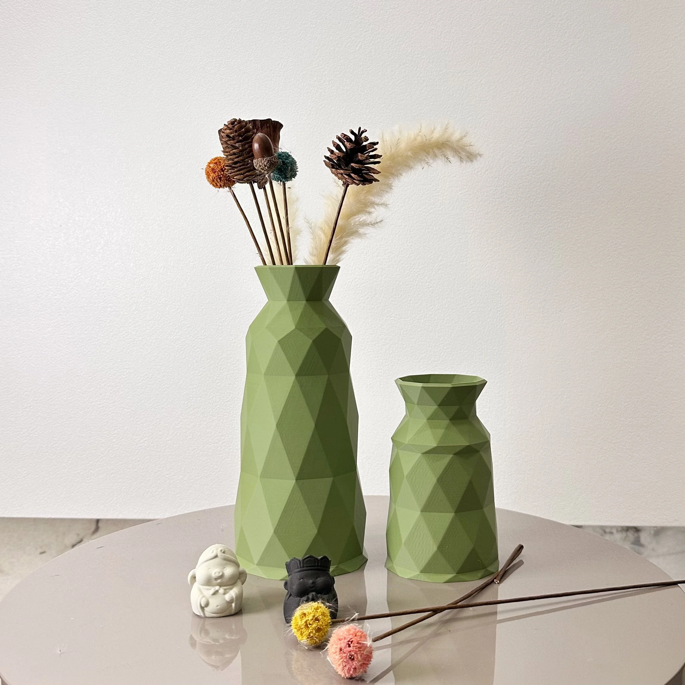 Geometric 2-Piece Vase Set
