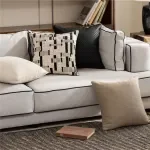 Geometric Jacquard Throw Pillow Cover 18 x 18 Inch Decorative Cushion Case