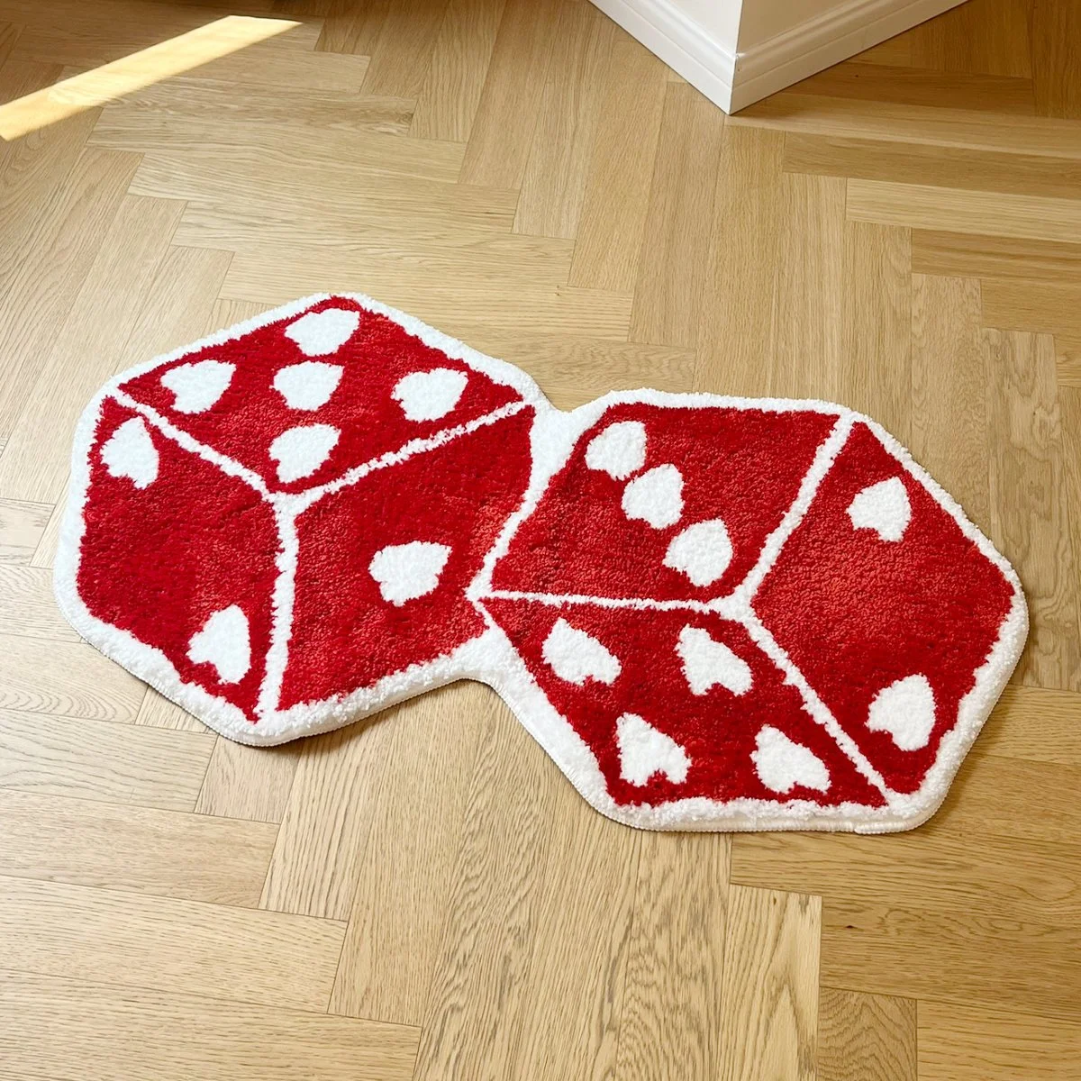 Red Dice Tufted Area Rug