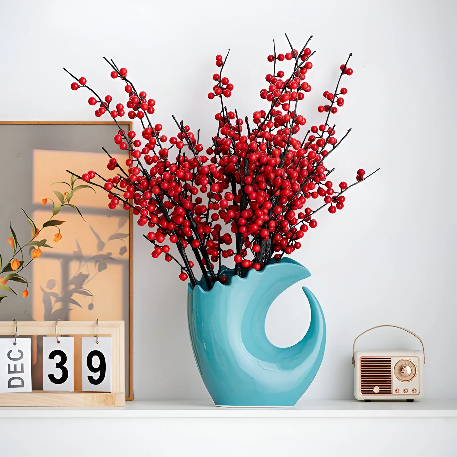 Modern Pink Ceramic Vase for Fresh Flowers – Stylish Home Decoration Centerpiece