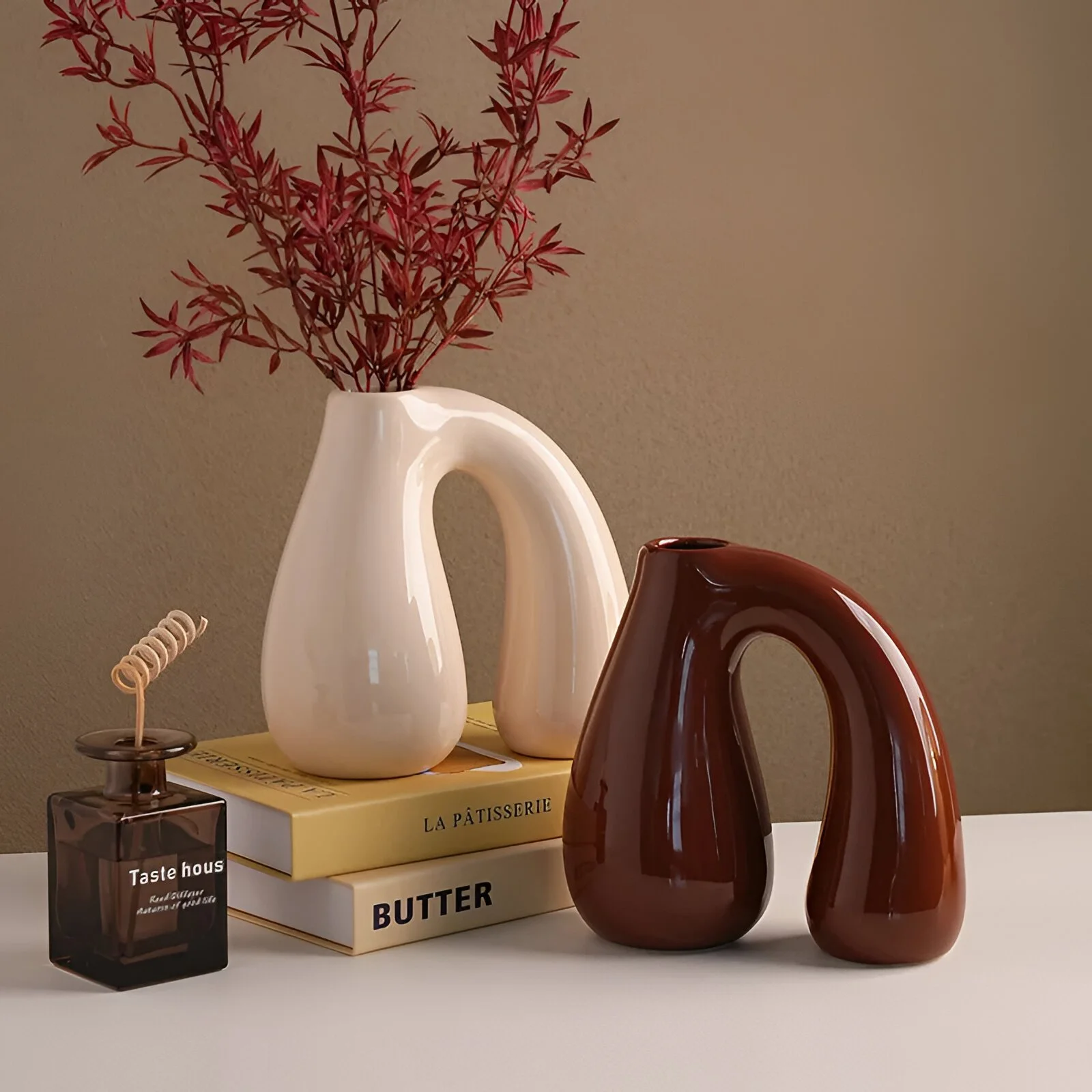 Hydroponic Medieval Ceramic Vase – Modern Decorative Ornament for Living Room & Porch