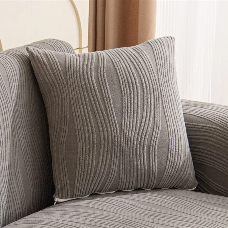 Nordic Striped Corduroy Throw Pillow Cover