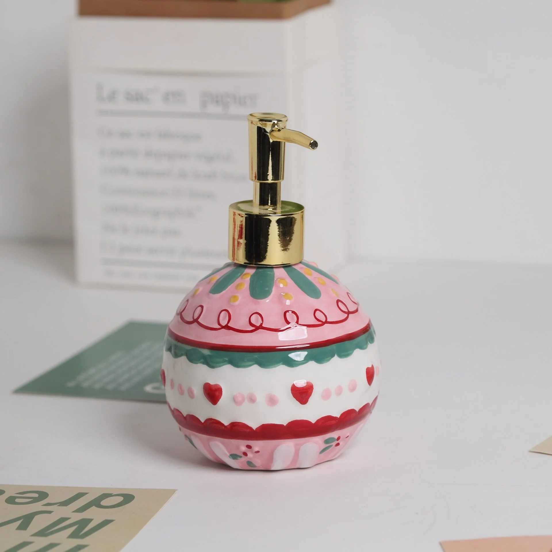 Cute Ceramic Soap & Lotion Dispenser