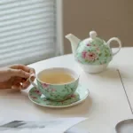Bone China Teapot Set 250ML with Cup & Tray