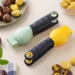 Ergonomic Chestnut Nutcracker with Durable Plastic Handle - Efficient Nut Shell Cracker