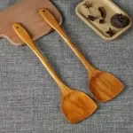 Beech Wood Turner Spatula - Non-Stick Kitchen Cooking Tool