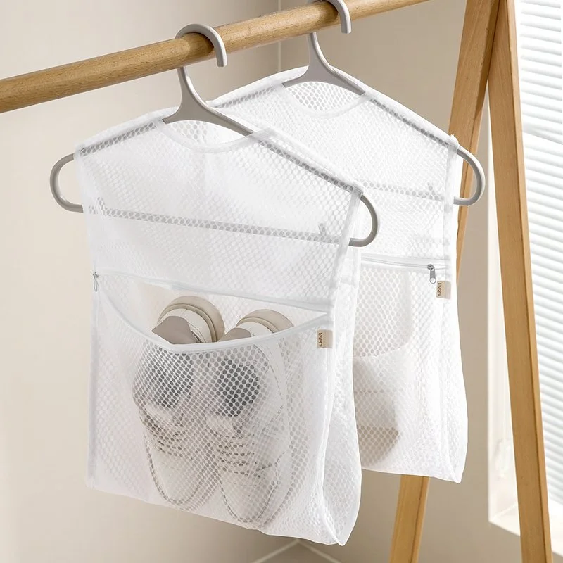 White Portable Shoe Storage Bag - Anti-Yellowing, Dust-Proof, Mold-Proof, UV Protection