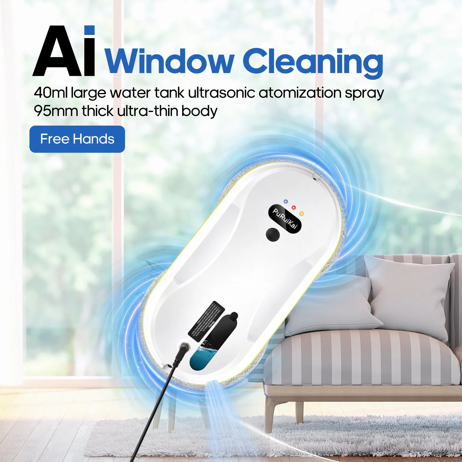 Automatic Window Cleaning Robot with Remote Control & Electric Glass Wiper