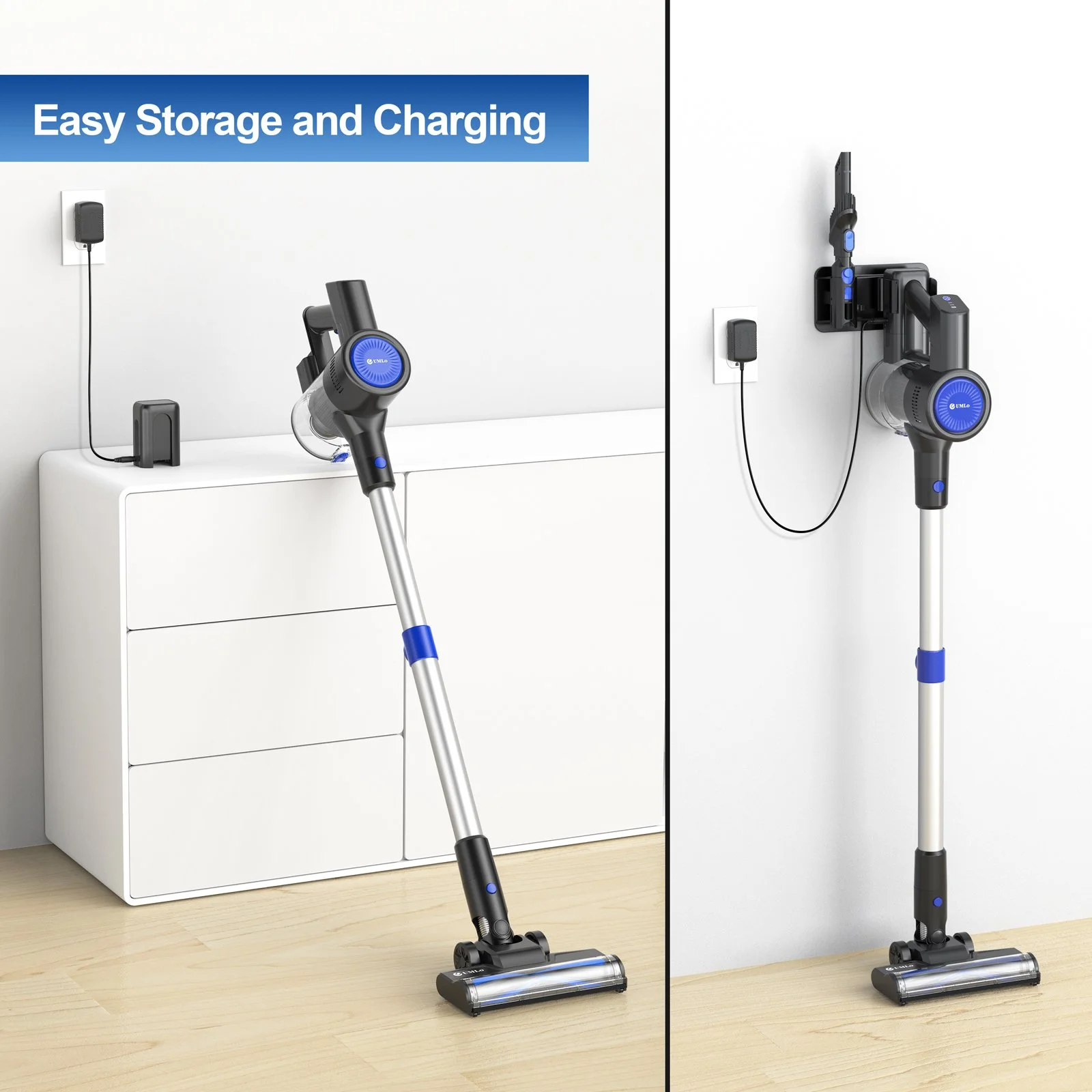 235W Cordless Vacuum Cleaner, 40Min Runtime, 6-in-1 Lightweight Bagless Hoover