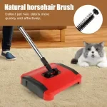 Hand-Push Carpet Floor Sweeper – Automatic Broom Cleaner for Home, Office, Rugs, Pet Hair, Dust & Debris