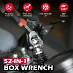 52-in-1 Universal Rotating Ratchet Socket Wrench Multi-Tool