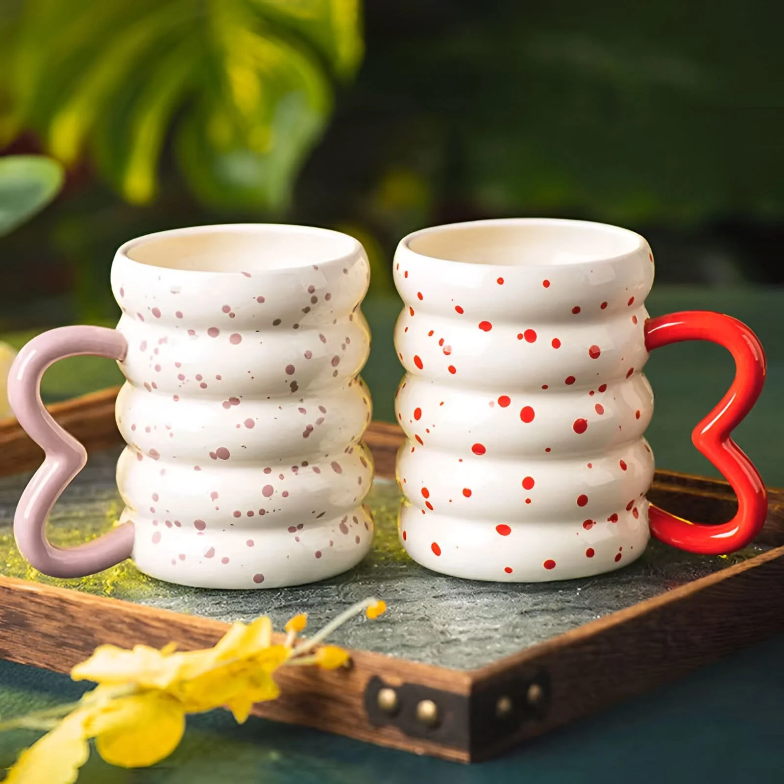 Donut-Shaped Ceramic Coffee Mug, 13.5 oz Elegant Tea & Milk Cup