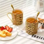 Luxury Bone China Coffee Mug Set with Spoon & Gift Box – 2 Cups