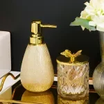 Elegant Ceramic Press Pump Bottles for Soap, Shampoo & Sanitizer