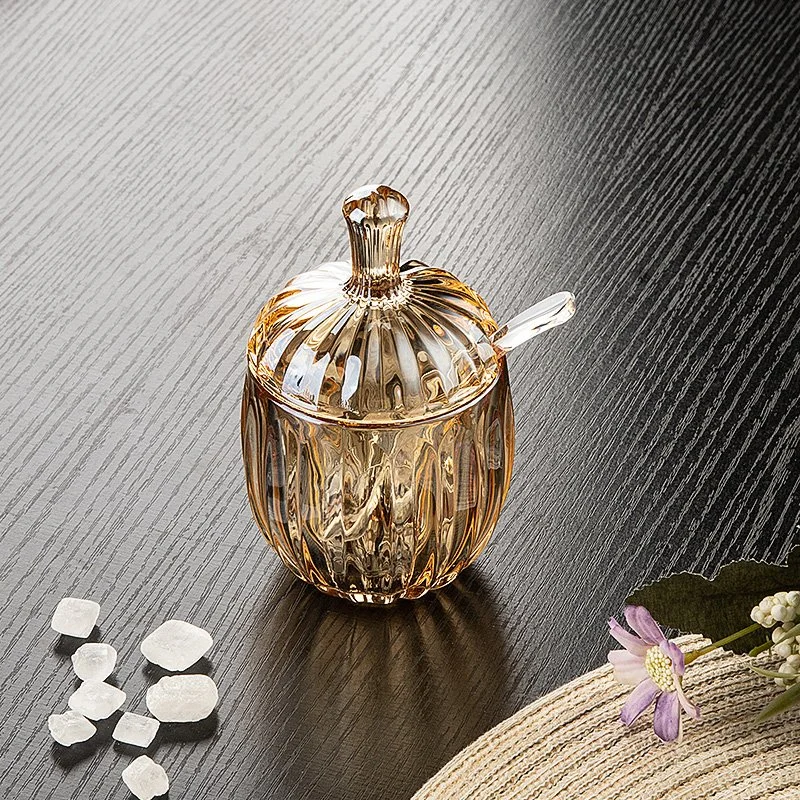 Crystal Glass Seasoning Jar with Lid – Moisture-Proof Kitchen Storage