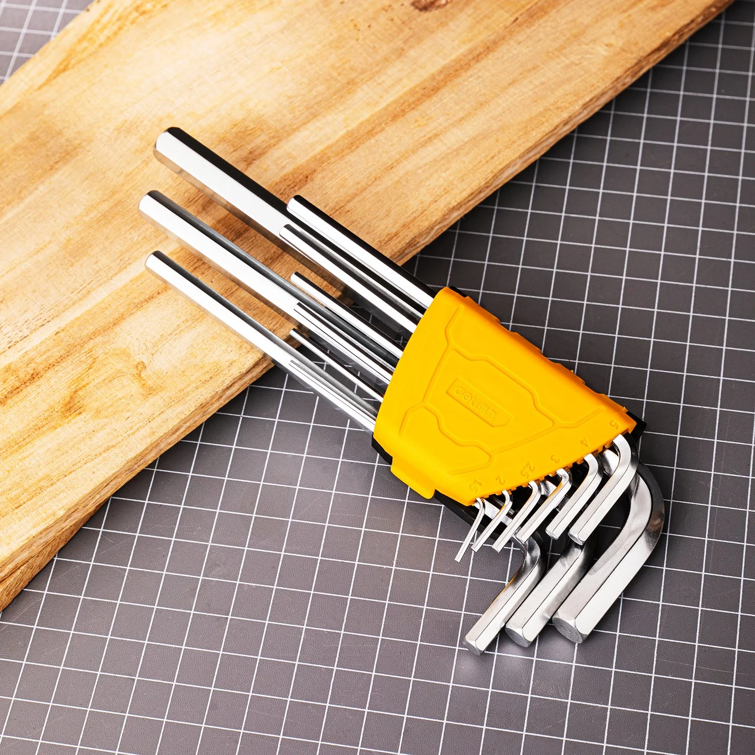 9-Piece Long Flat-Head Hex Key Set for Precision Repairs & Assembly