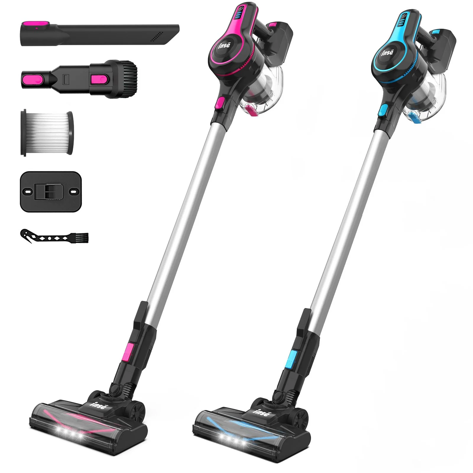 28KPa Cordless Stick Vacuum Cleaner 6-in-1 Lightweight Rechargeable