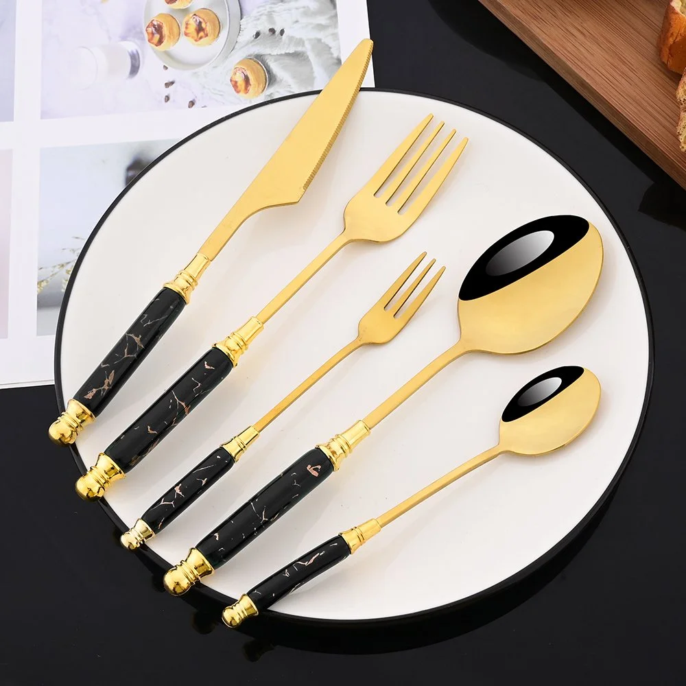 12-Piece Gold Mini Dessert Fork & Spoon Set for Fruit, Cake & Snacks