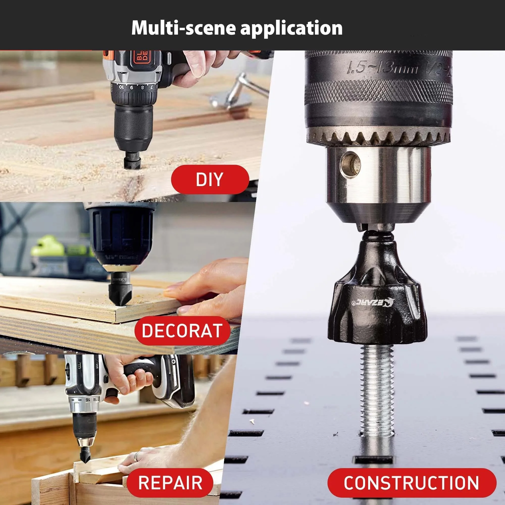 Universal Deburring & Chamfer Tool Set for Metal and Pipes