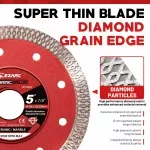 Ultra Thin Diamond Tile Cutting Blades 4.5 & 5 Inch – 2 Pack