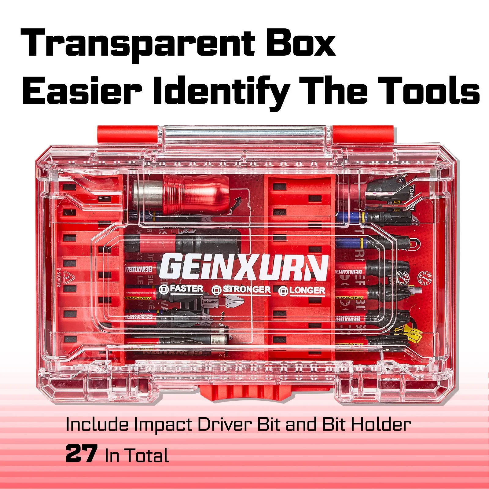 27-Piece Impact Screwdriver Bit Set with Tough Stackable Case