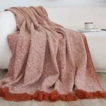 Light Luxury Knit Throw Blanket for Sofa, Bed & Travel Comfort