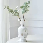 Modern Electroplated Ceramic Vase – Luxury Nordic Home Décor for Living Room & Wedding