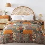 Four-Layer Cotton Gauze Bedspread Throw Blanket