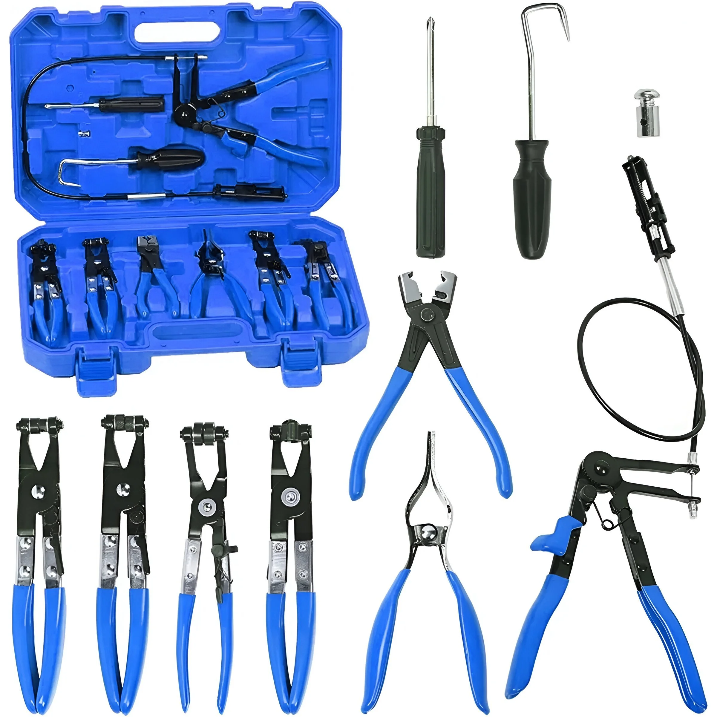 9-Piece Flexible Hose Clamp Pliers Set for Radiator & Water Hoses