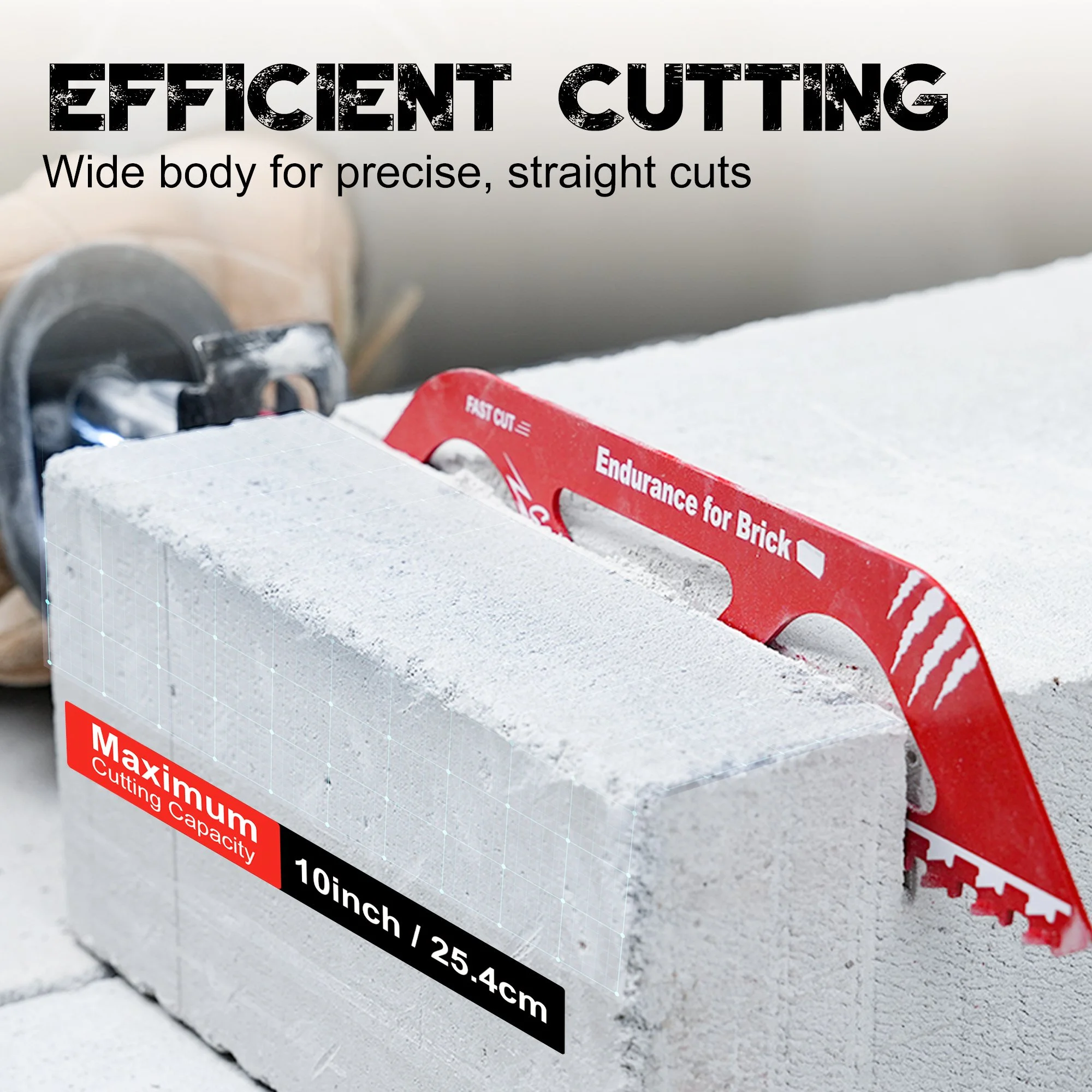 Carbide Reciprocating Saw Blade for Aerated Concrete & Masonry