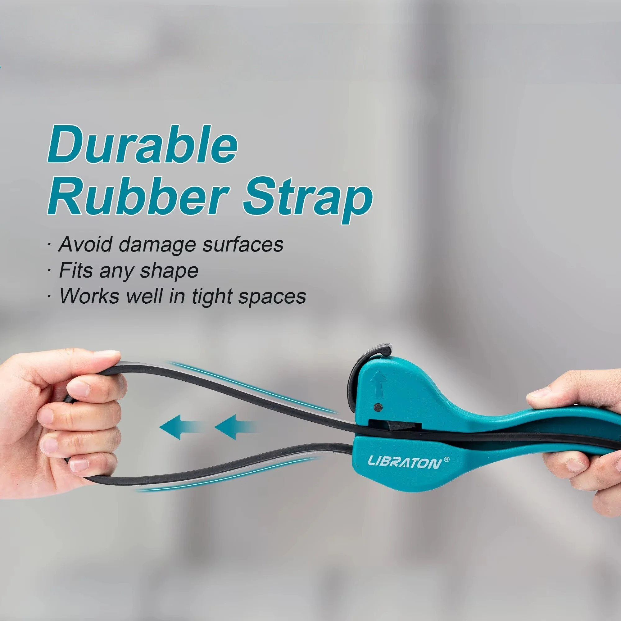 Adjustable Rubber Strap Wrench for Jars, Oil Filters & Pipes