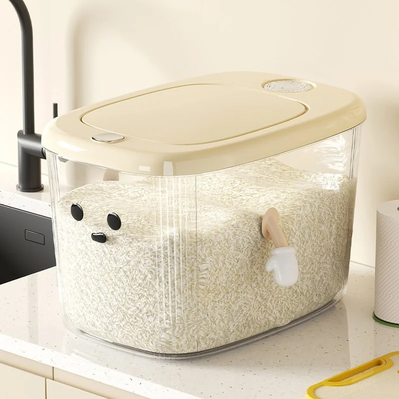 Sealed Large-Capacity Rice Storage Bin with Moisture & Insect Protection