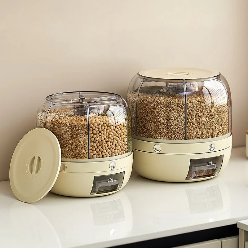 Large Airtight Rice Storage Bin with Insect-Proof Seal