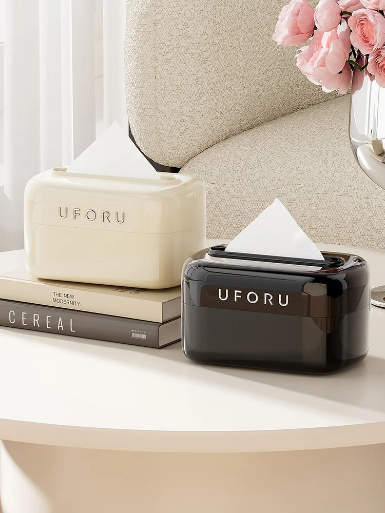 Modern Clear Acrylic Tissue Box for Home & Office