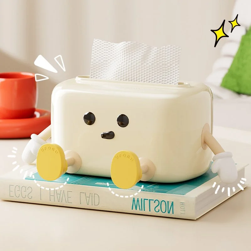 Modern Cute Desktop Tissue Box Organizer for Home & Office