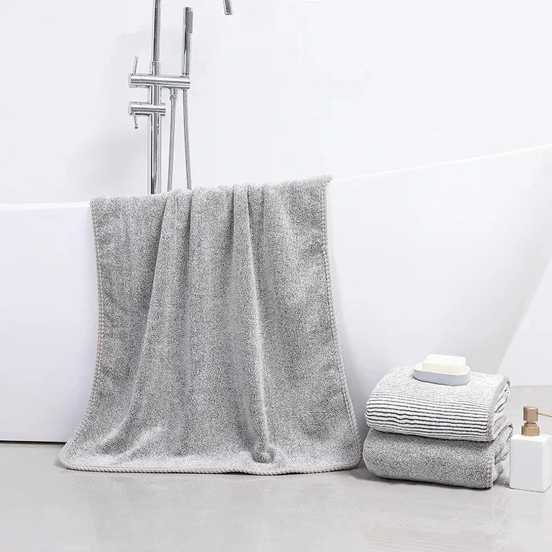 Quick-Dry Antibacterial Bamboo Charcoal Bath Towel