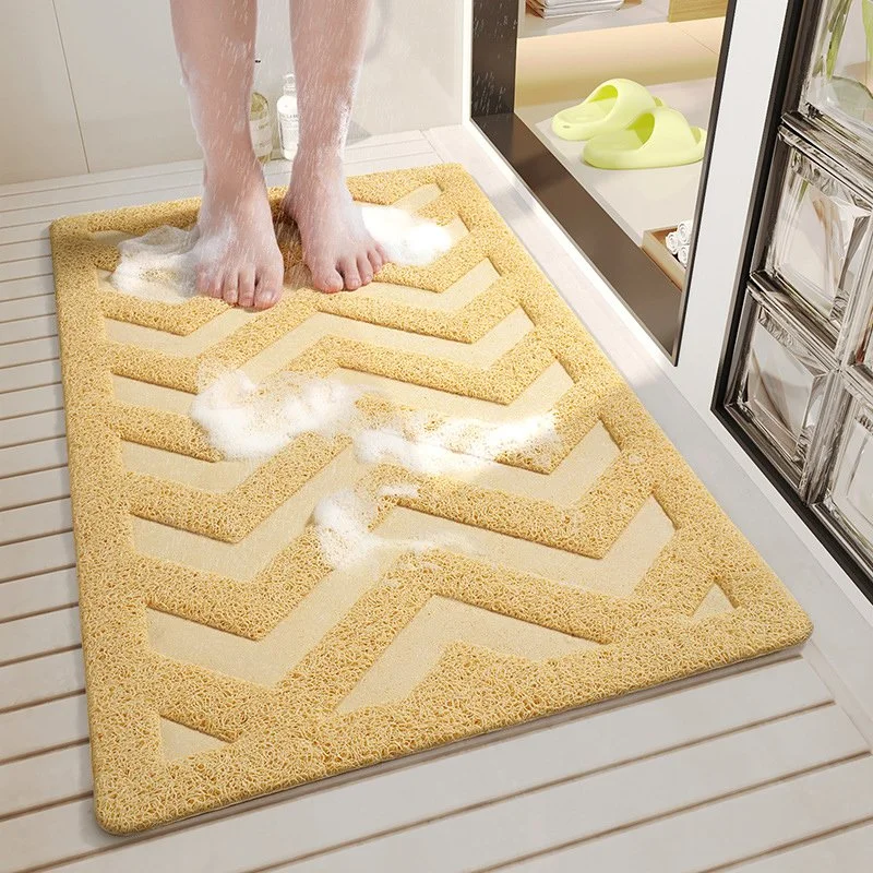 Non-Slip Waterproof Shower & Bath Mat with Microfiber Comfort