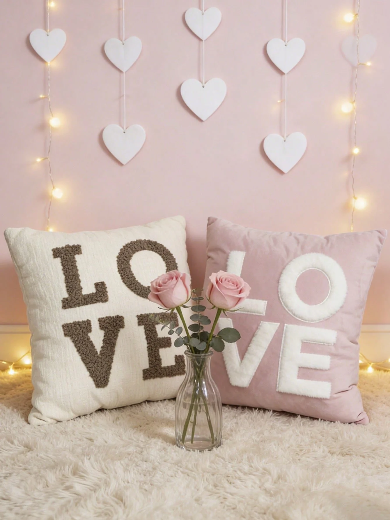 Love Letter Jacquard Pillowcase with Zipper