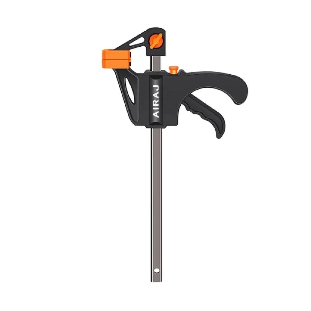 4-Inch Quick Ratchet Release F Clamps for Woodworking – Strong Grip DIY Tool Kit