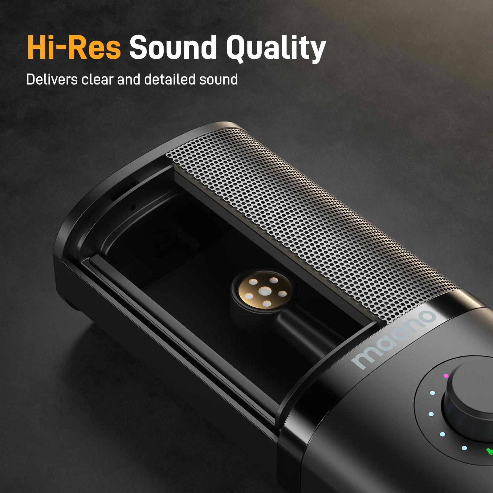USB Condenser Microphone with Shock Mount & Software for Studio Recording