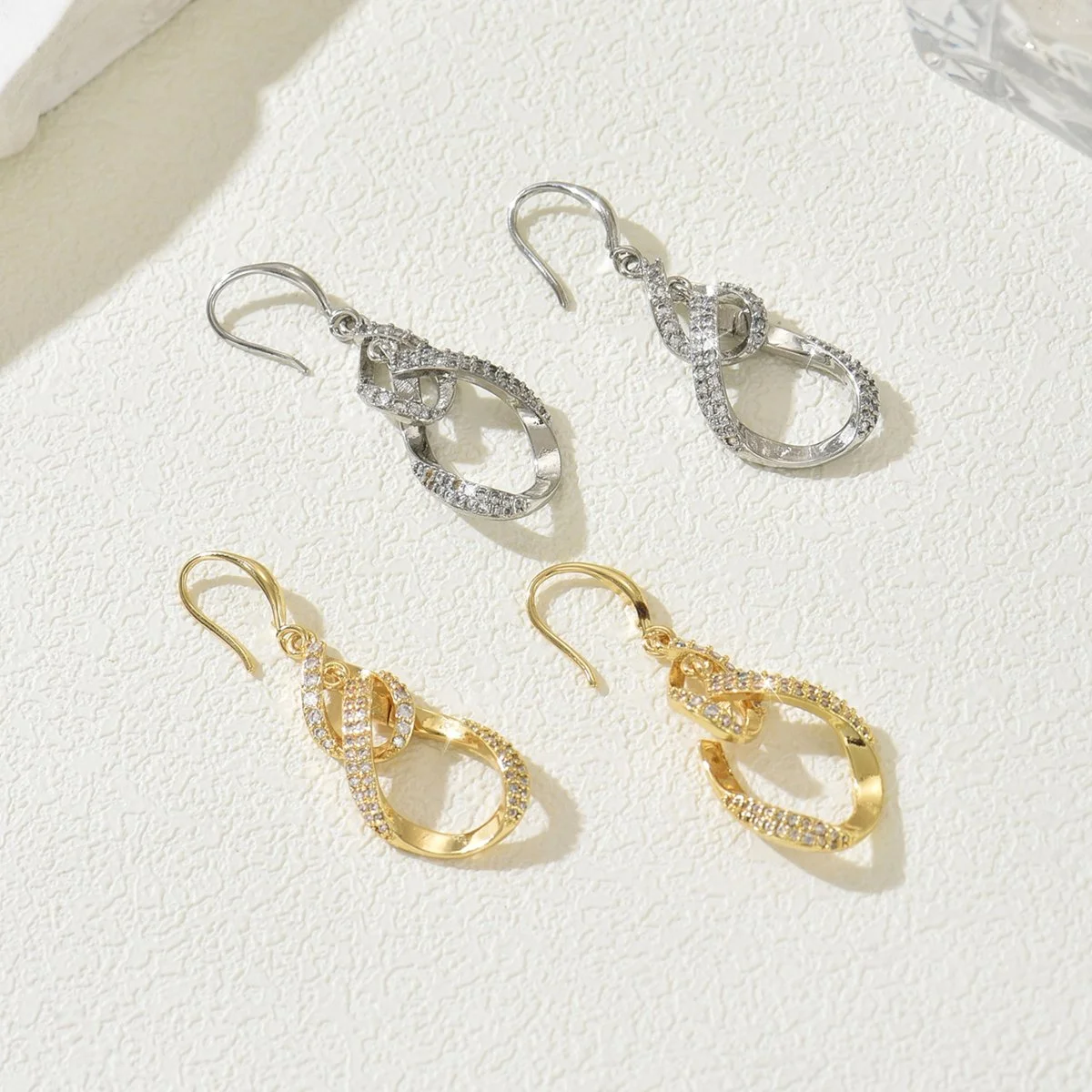 Elegant AAA Zircon Heart Drop Earrings for Women – Romantic Dangle Jewelry