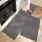 Non-Slip Polyester Kitchen Mat – Water-Absorbent, Oil-Proof & Breathable Rug