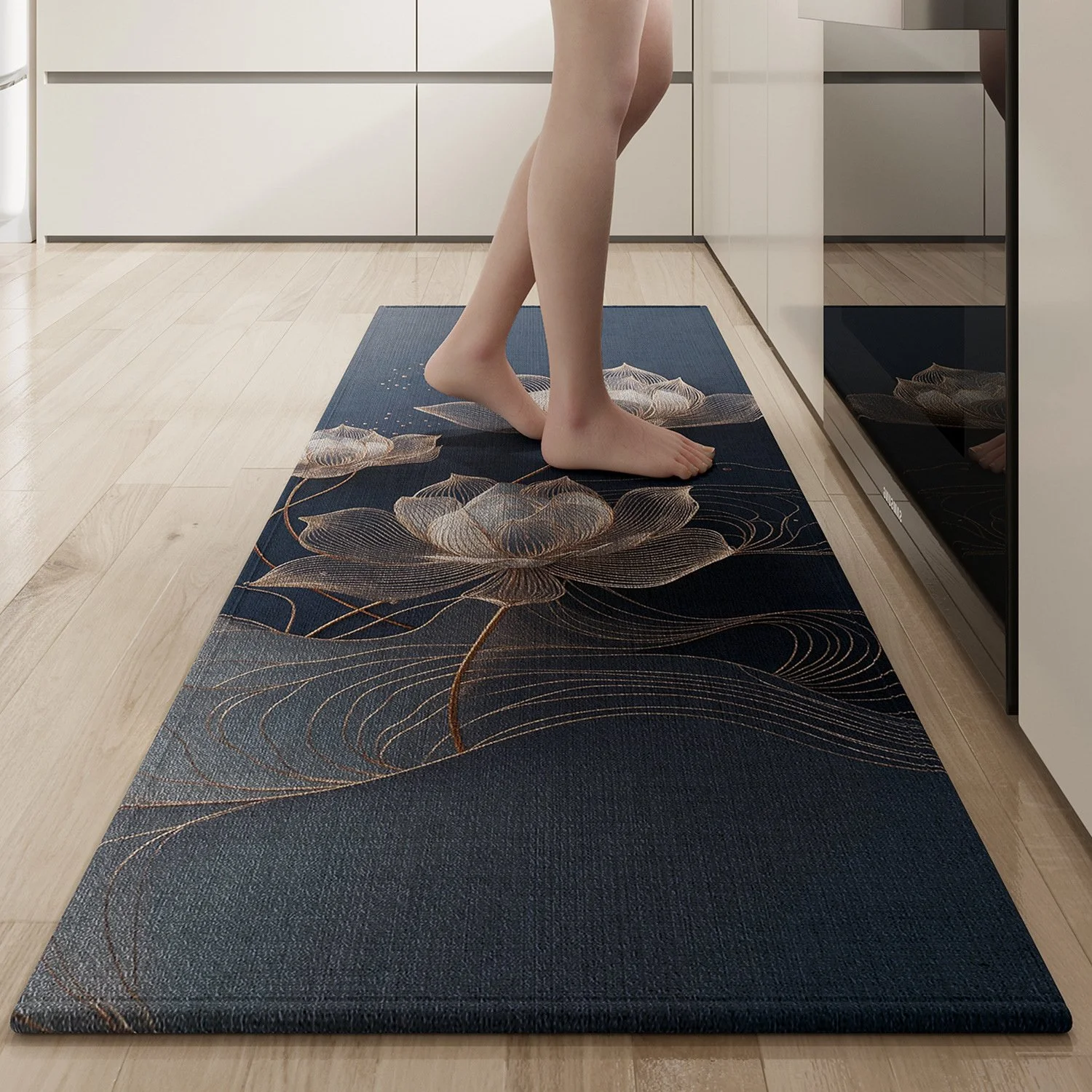 European-Style Non-Slip Kitchen Floor Mat – Double-Sided & Super Absorbent