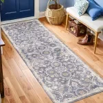 European Retro Cotton Kitchen Rug & Non-Slip Hallway Floor Mat