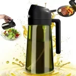 470ml Light-Blocking Dark Green Oil Sprayer Bottle – 2-in-1 Olive Oil Dispenser