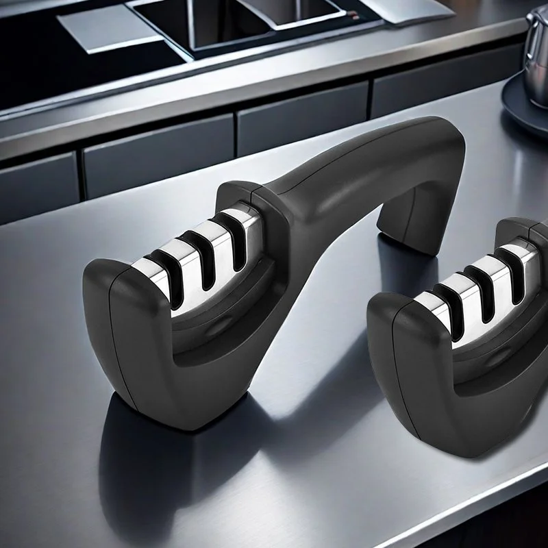 Kitchen Quick Three-Stage Handheld Knife Sharpener – Portable & Easy to Use