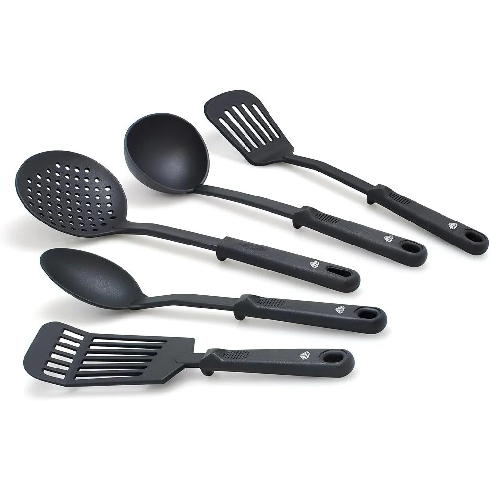 5-Piece Flexible Nylon Utensil Set - Dishwasher Safe Cooking Tools
