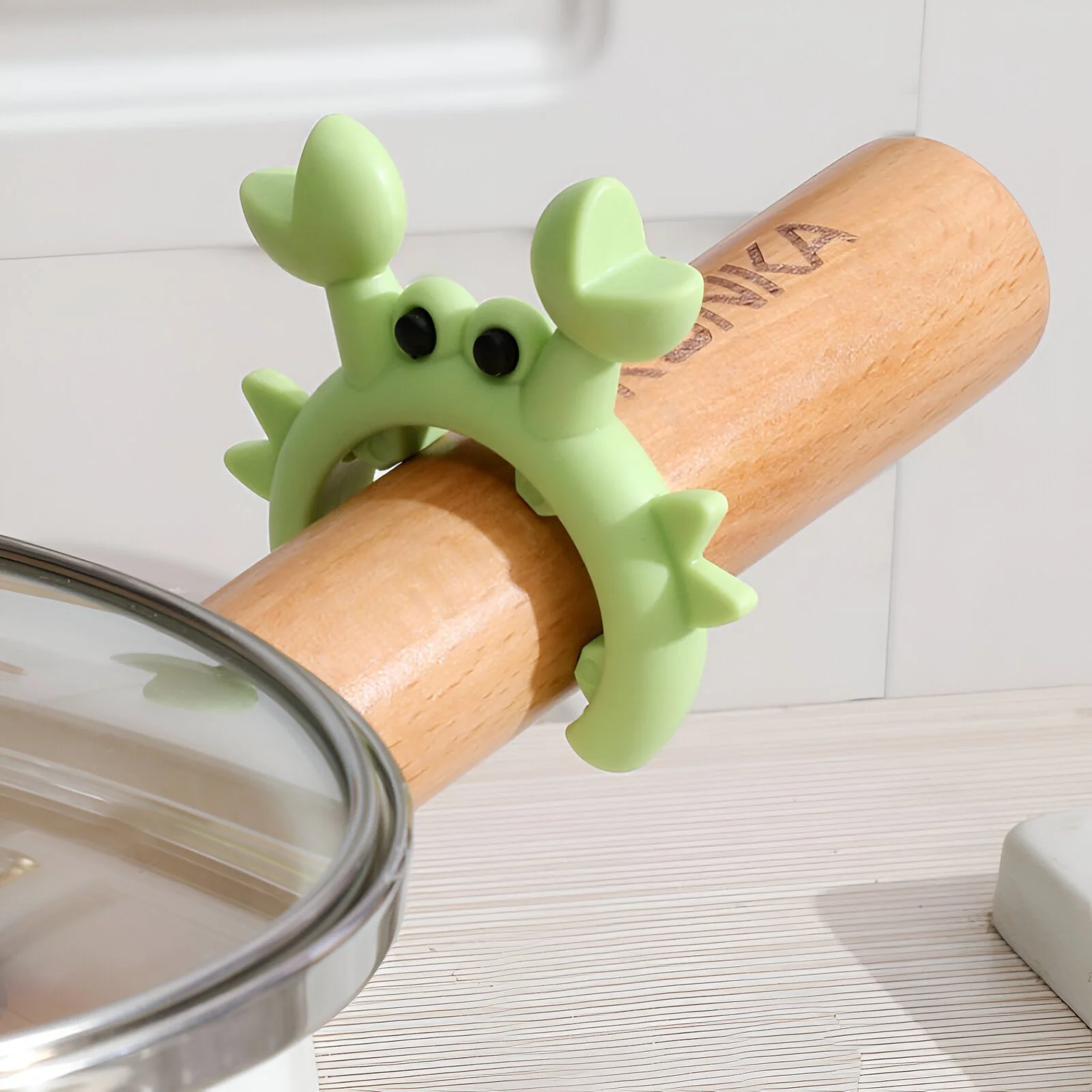 Small Crab Silicone Spatula Holder Clip