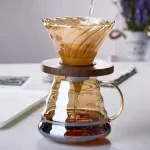 500ml Glass Coffee Pot with Dripper – Durable Borosilicate Pour Over Filter
