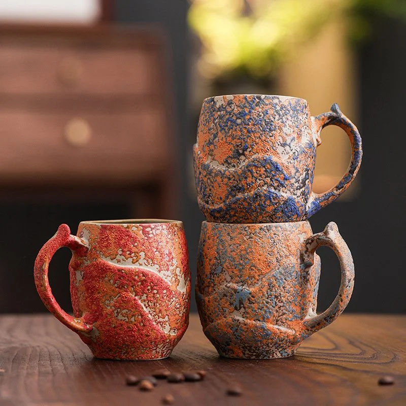 270ml Nordic Ceramic Coffee Mug – Retro Stoneware Drinkware for Everyday Use